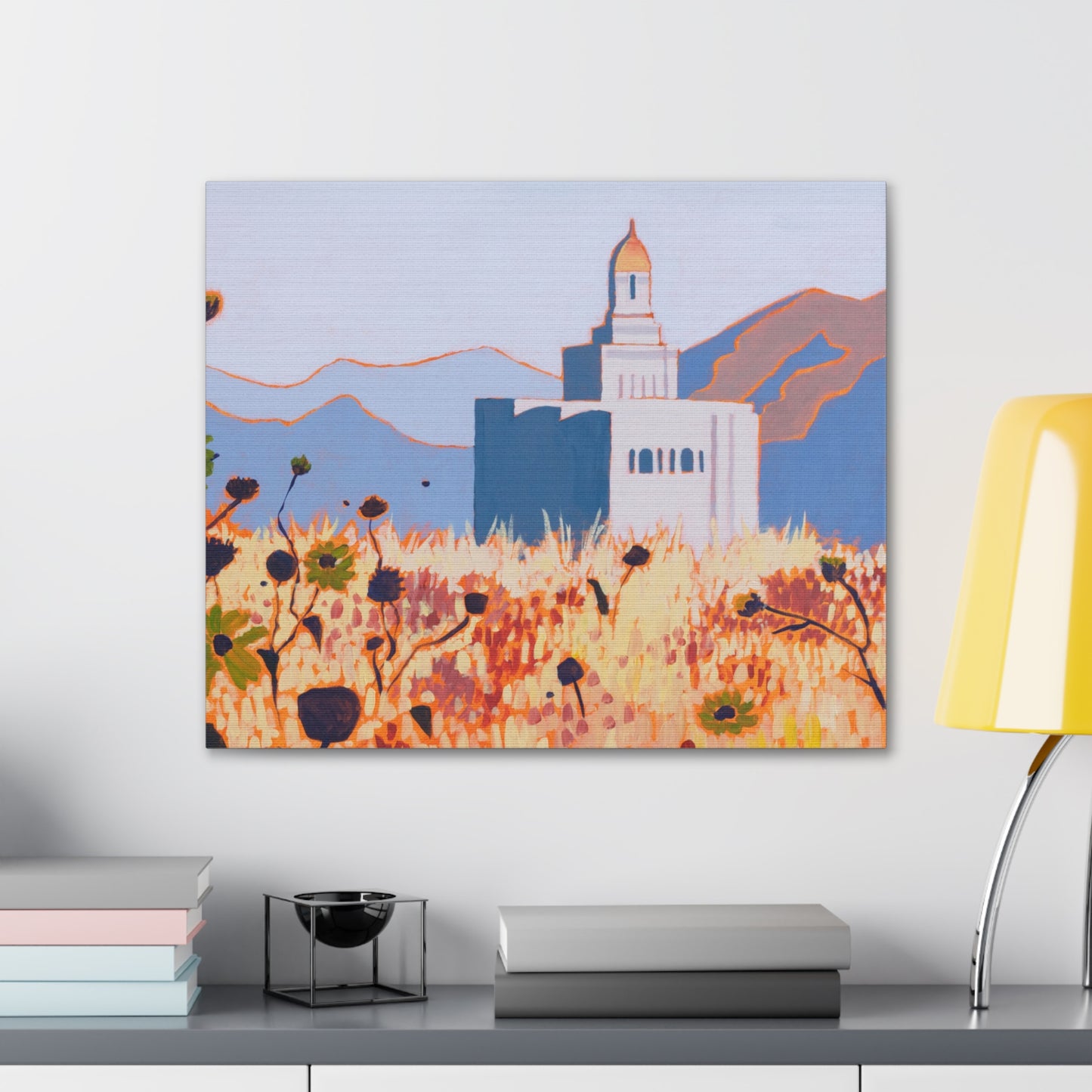 Canvas Gallery Wrap--Deseret Peak Temple, by Shellece Durfee