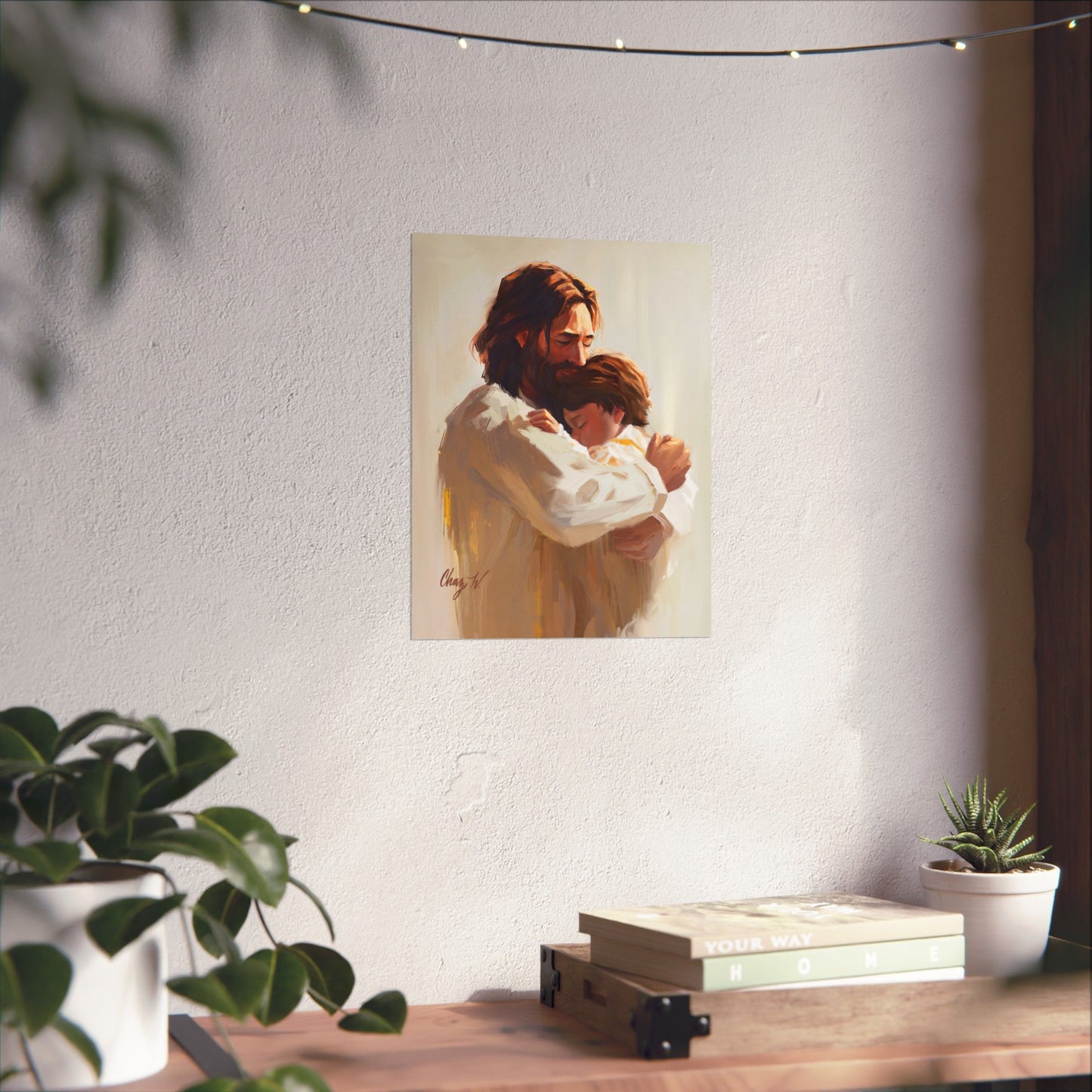 Premium Matte Print, Encircled in His Ever-Loving Arms, by Chaz Walgamott