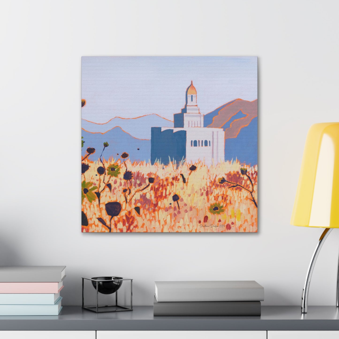 Canvas Gallery Wrap--Deseret Peak Temple, by Shellece Durfee