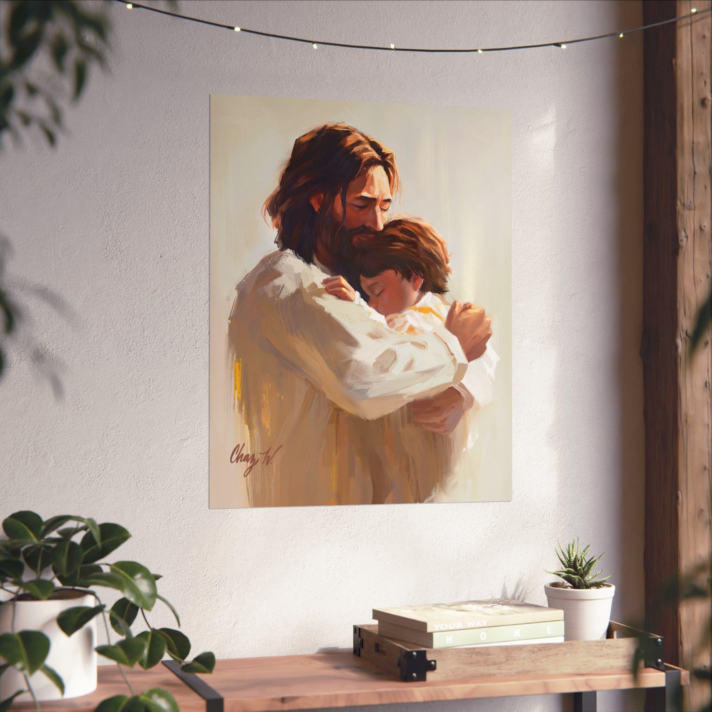 Premium Matte Print, Encircled in His Ever-Loving Arms, by Chaz Walgamott