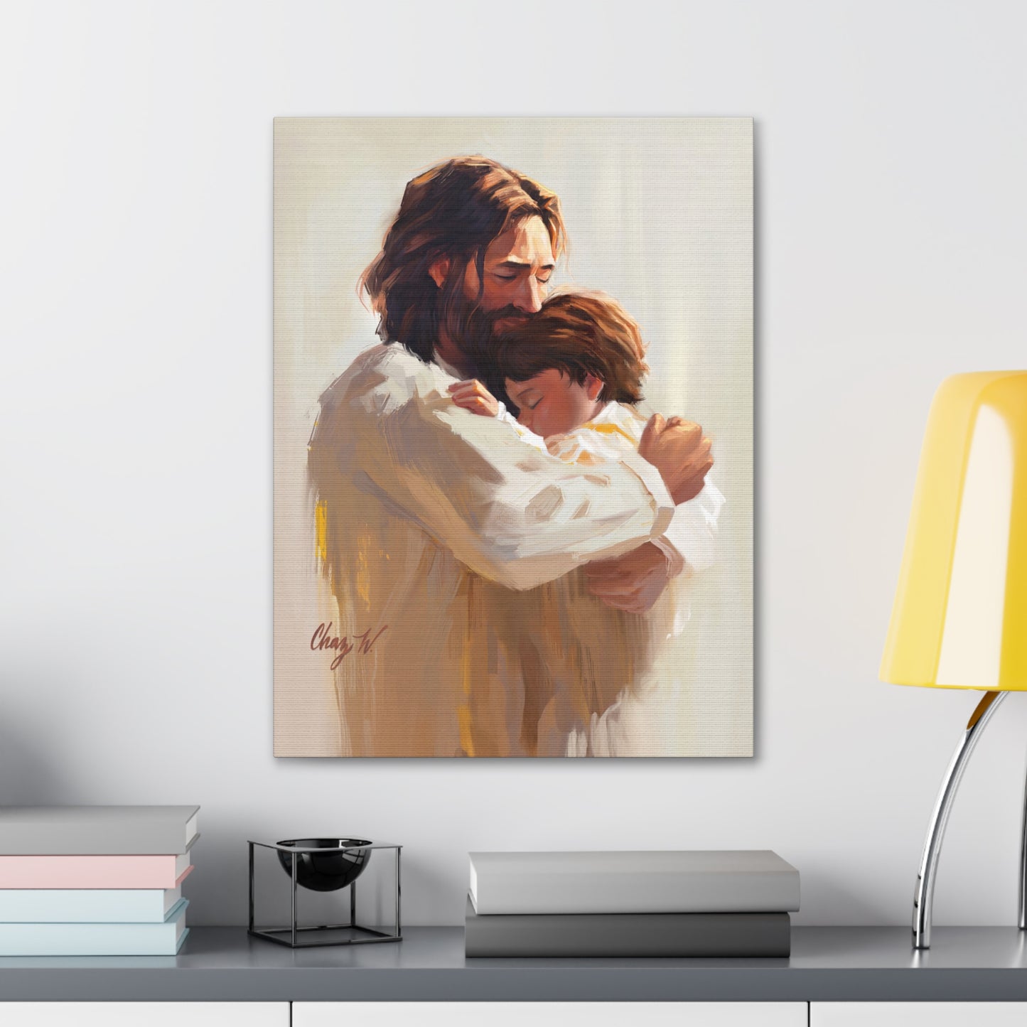 Canvas Gallery Wrap--Encircled in His Ever-loving Arms, by Chaz Walgamott