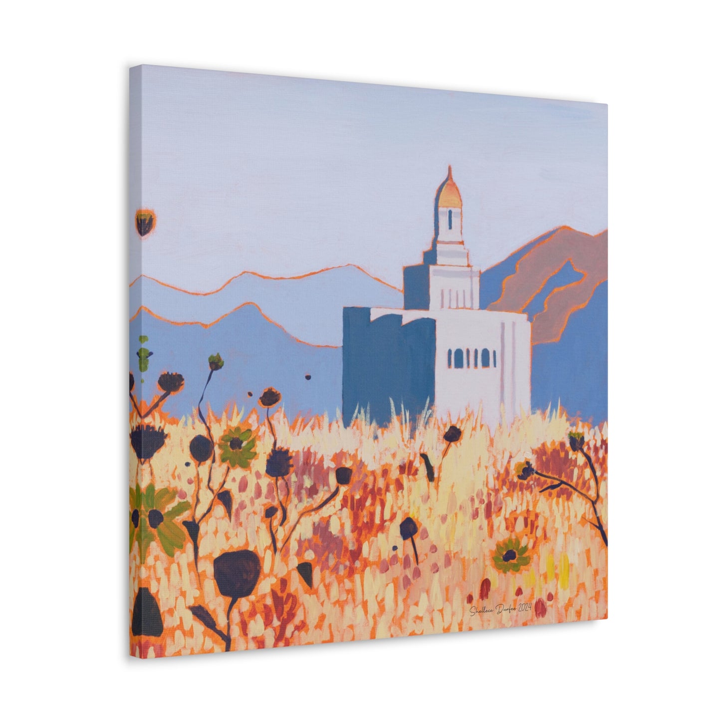 Canvas Gallery Wrap--Deseret Peak Temple, by Shellece Durfee