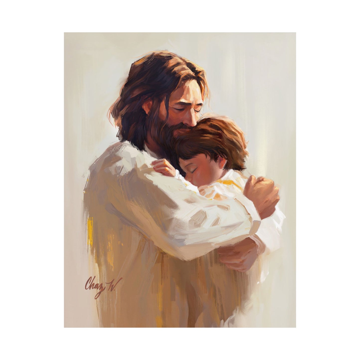 Premium Matte Print, Encircled in His Ever-Loving Arms, by Chaz Walgamott