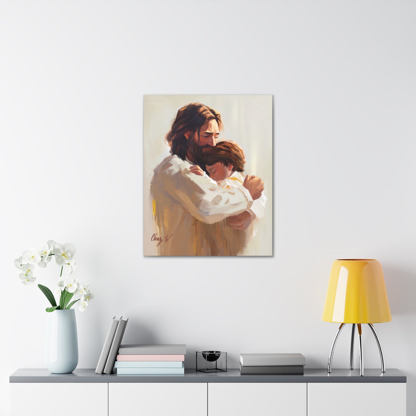 Canvas Gallery Wrap--Encircled in His Ever-loving Arms, by Chaz Walgamott