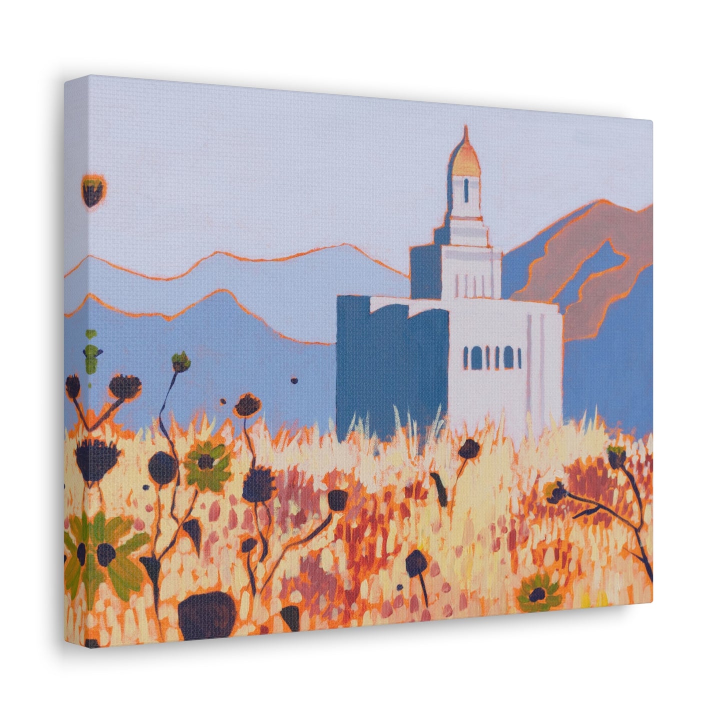 Canvas Gallery Wrap--Deseret Peak Temple, by Shellece Durfee