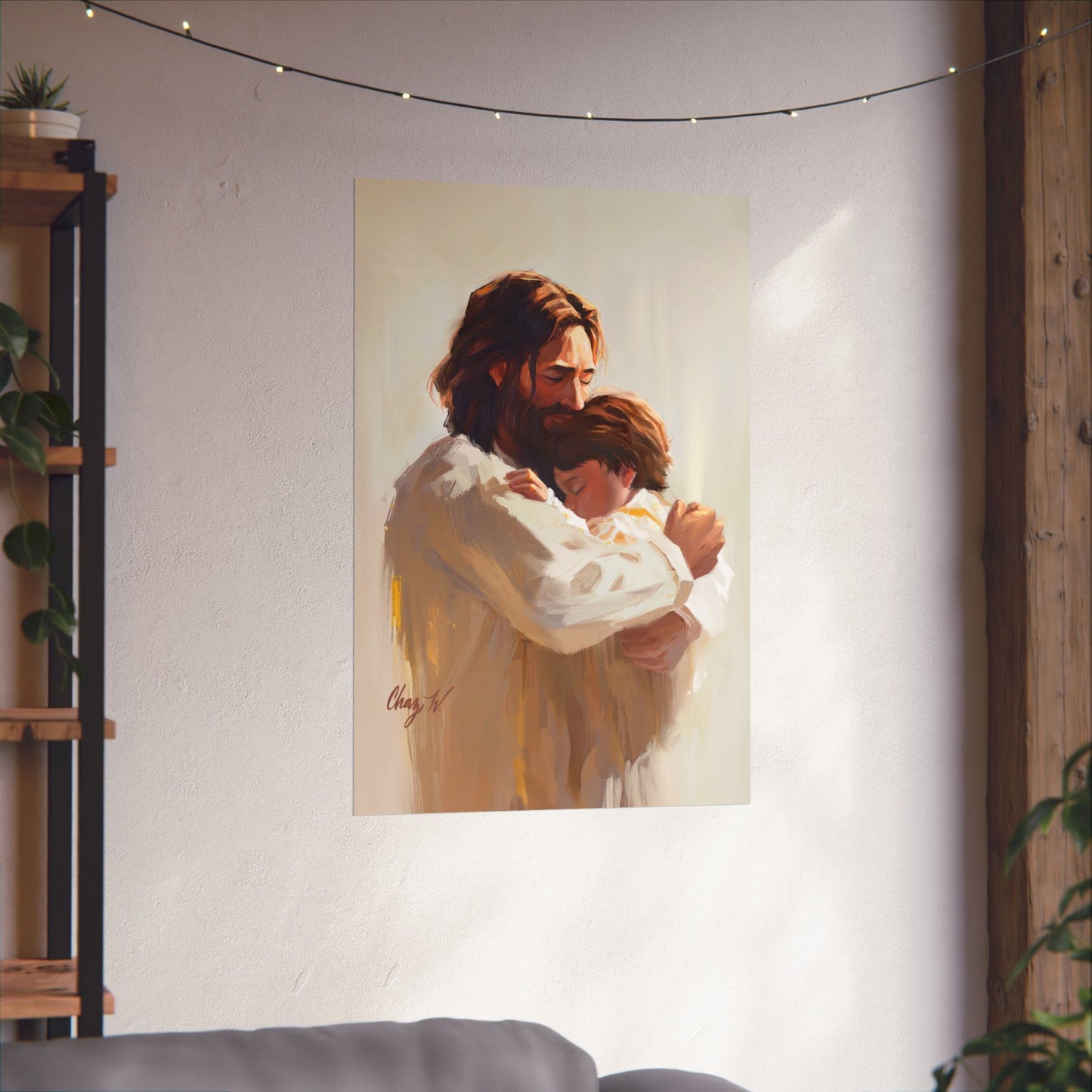 Premium Matte Print, Encircled in His Ever-Loving Arms, by Chaz Walgamott