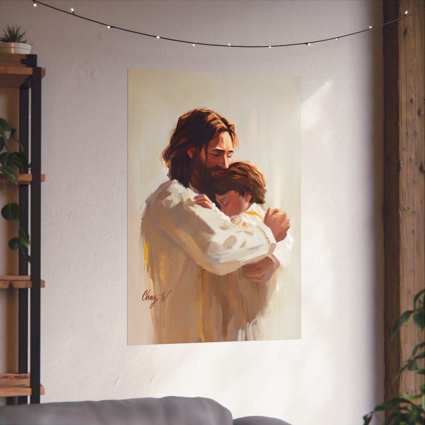 Premium Matte Print, Encircled in His Ever-Loving Arms, by Chaz Walgamott