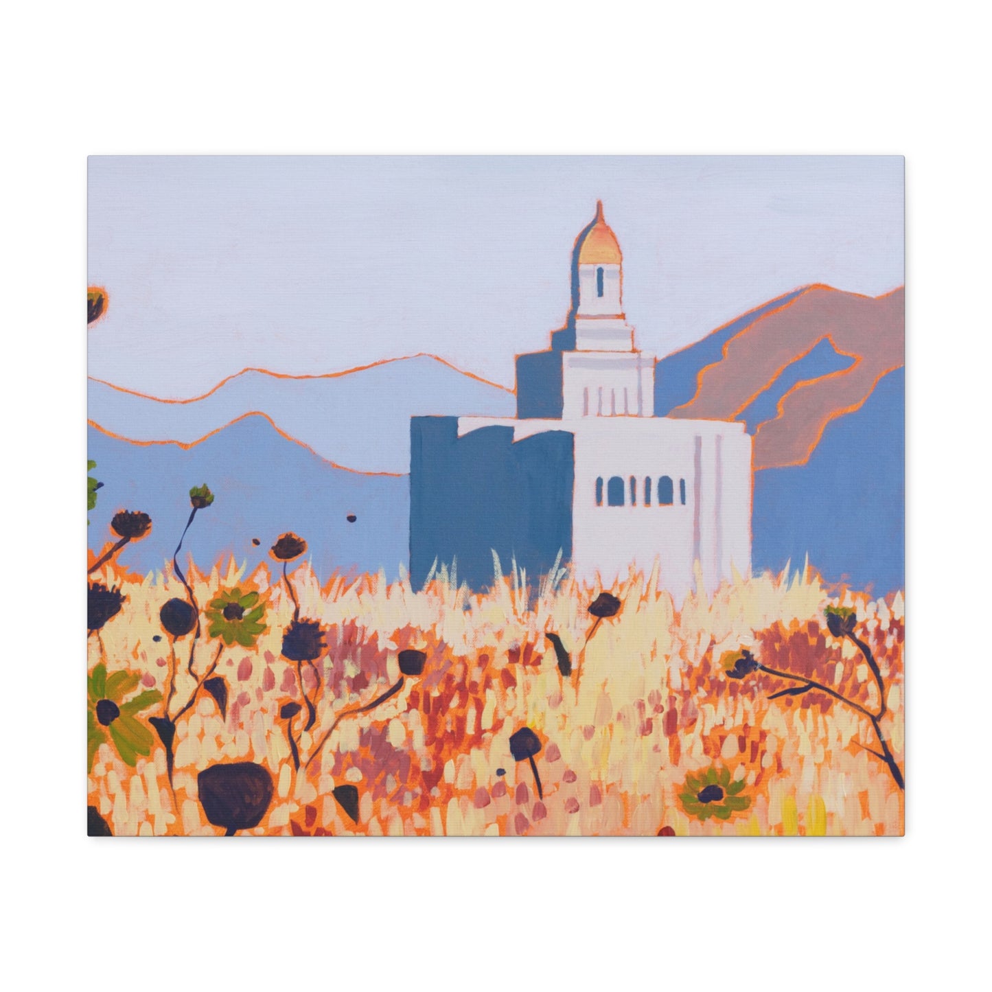 Canvas Gallery Wrap--Deseret Peak Temple, by Shellece Durfee