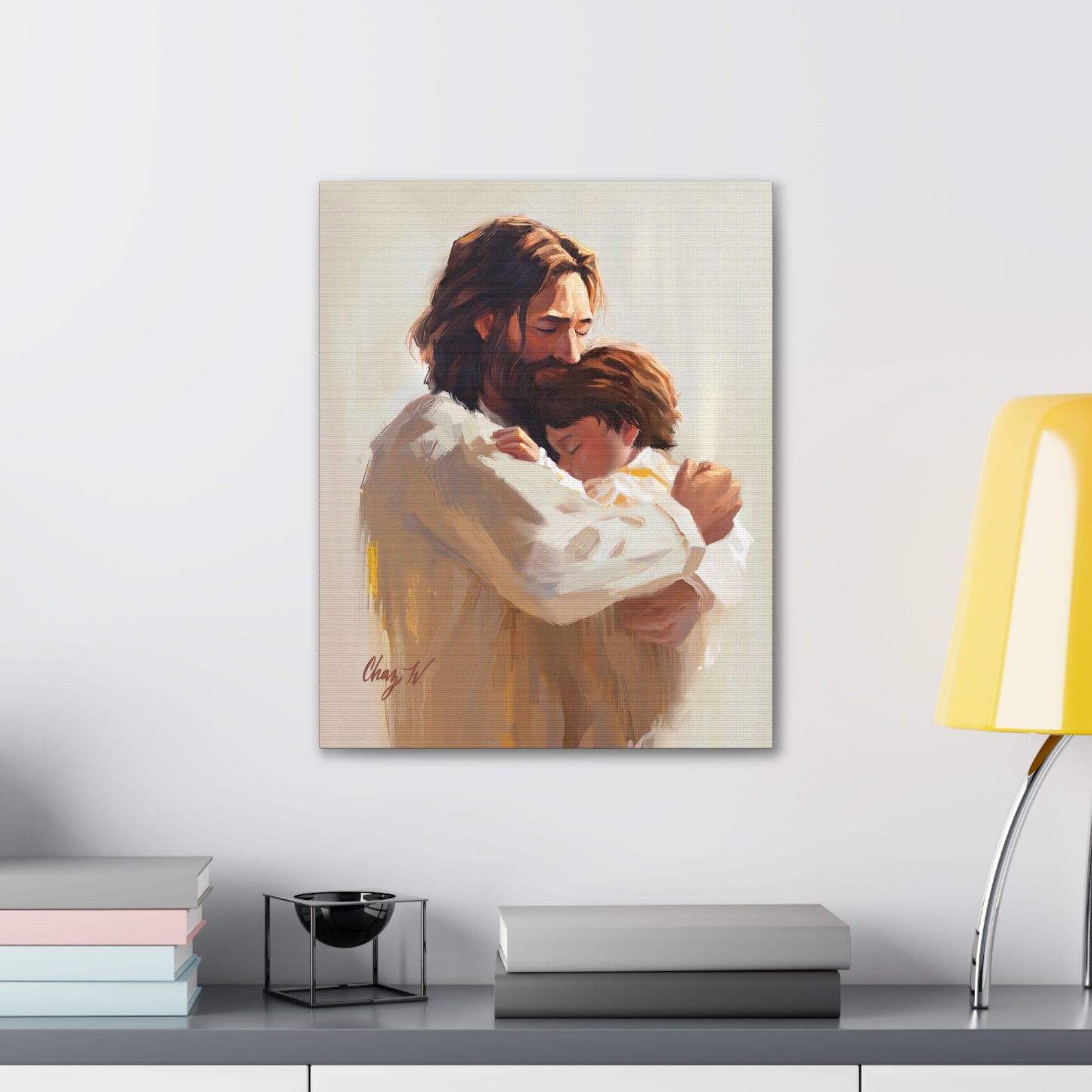 Canvas Gallery Wrap--Encircled in His Ever-loving Arms, by Chaz Walgamott