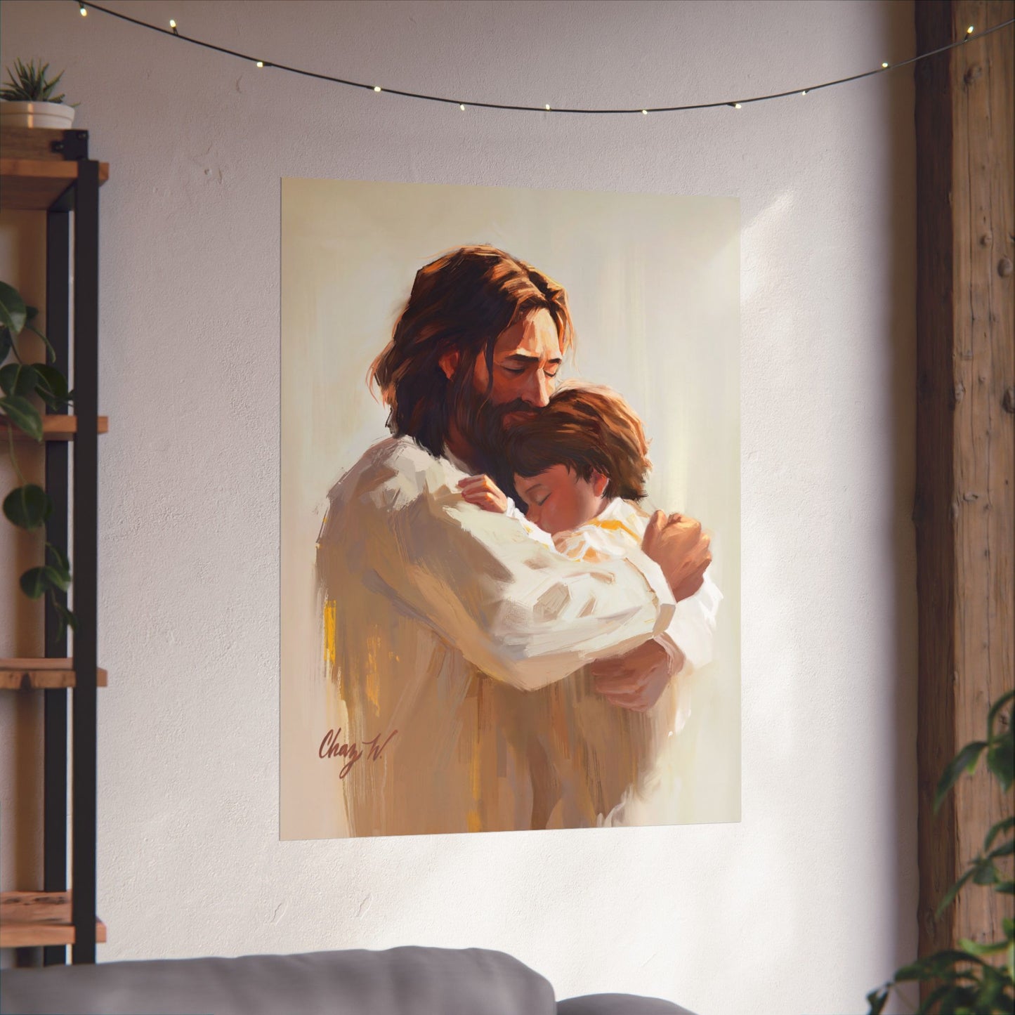 Premium Matte Print, Encircled in His Ever-Loving Arms, by Chaz Walgamott