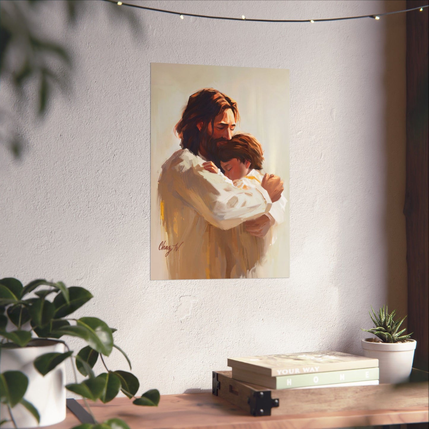 Premium Matte Print, Encircled in His Ever-Loving Arms, by Chaz Walgamott