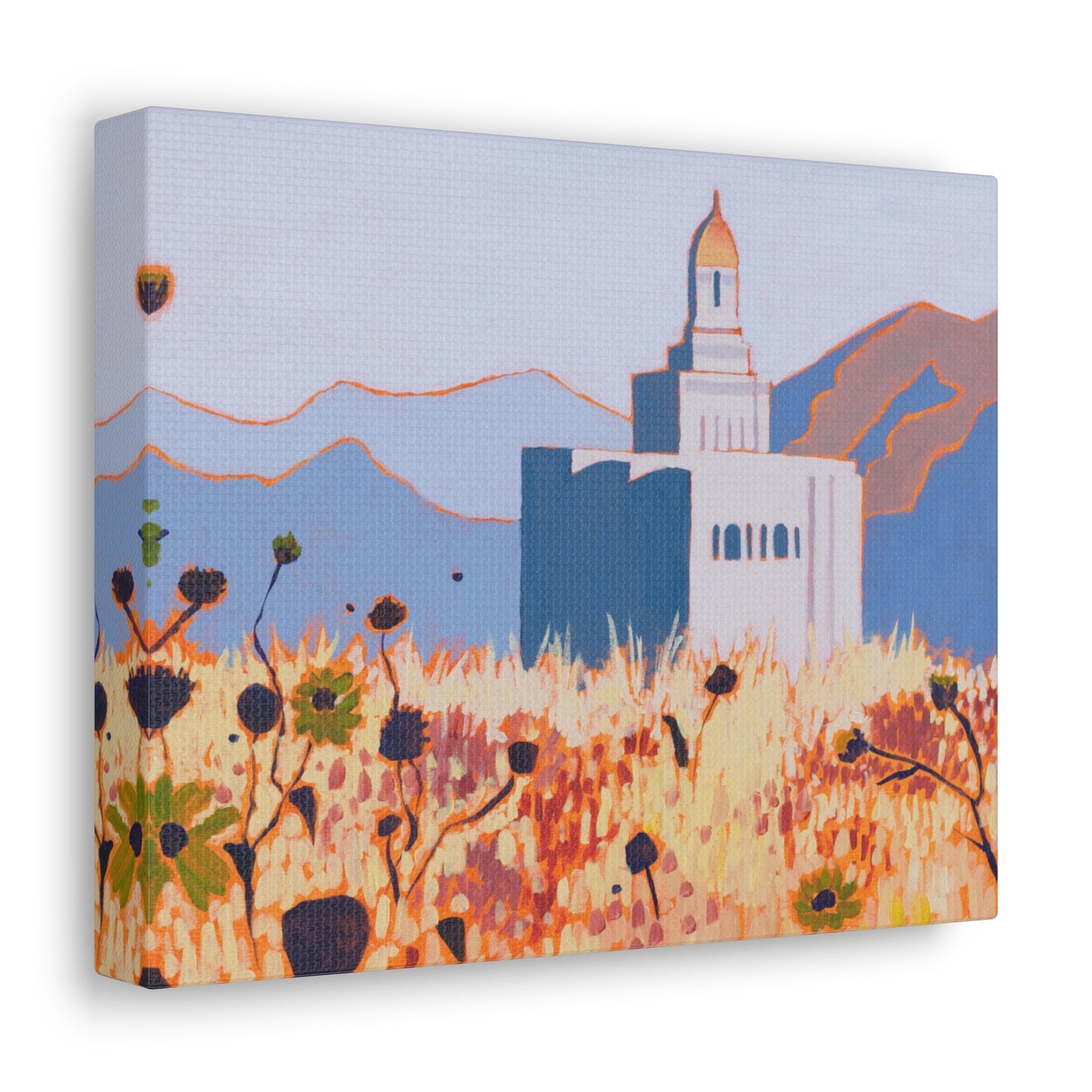 Canvas Gallery Wrap--Deseret Peak Temple, by Shellece Durfee