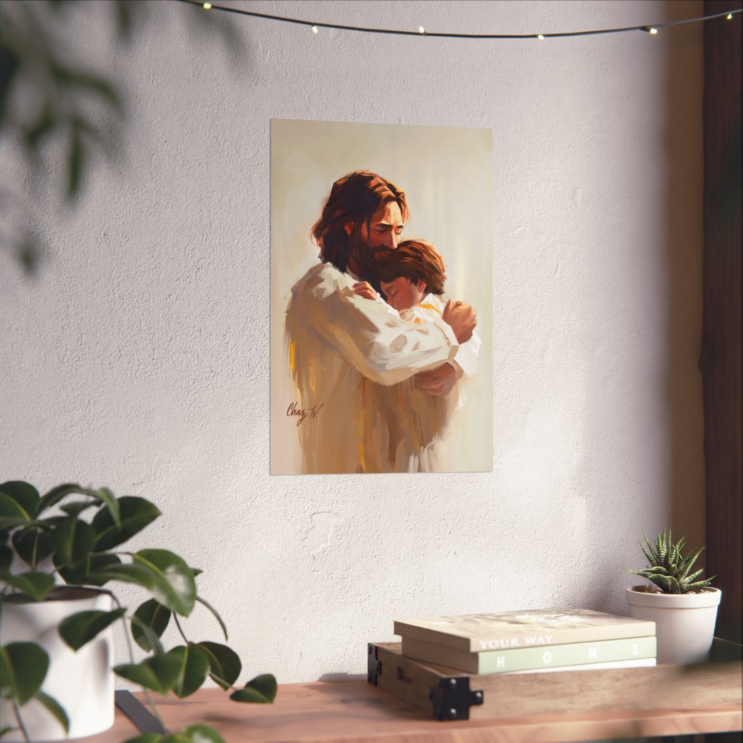 Premium Matte Print, Encircled in His Ever-Loving Arms, by Chaz Walgamott