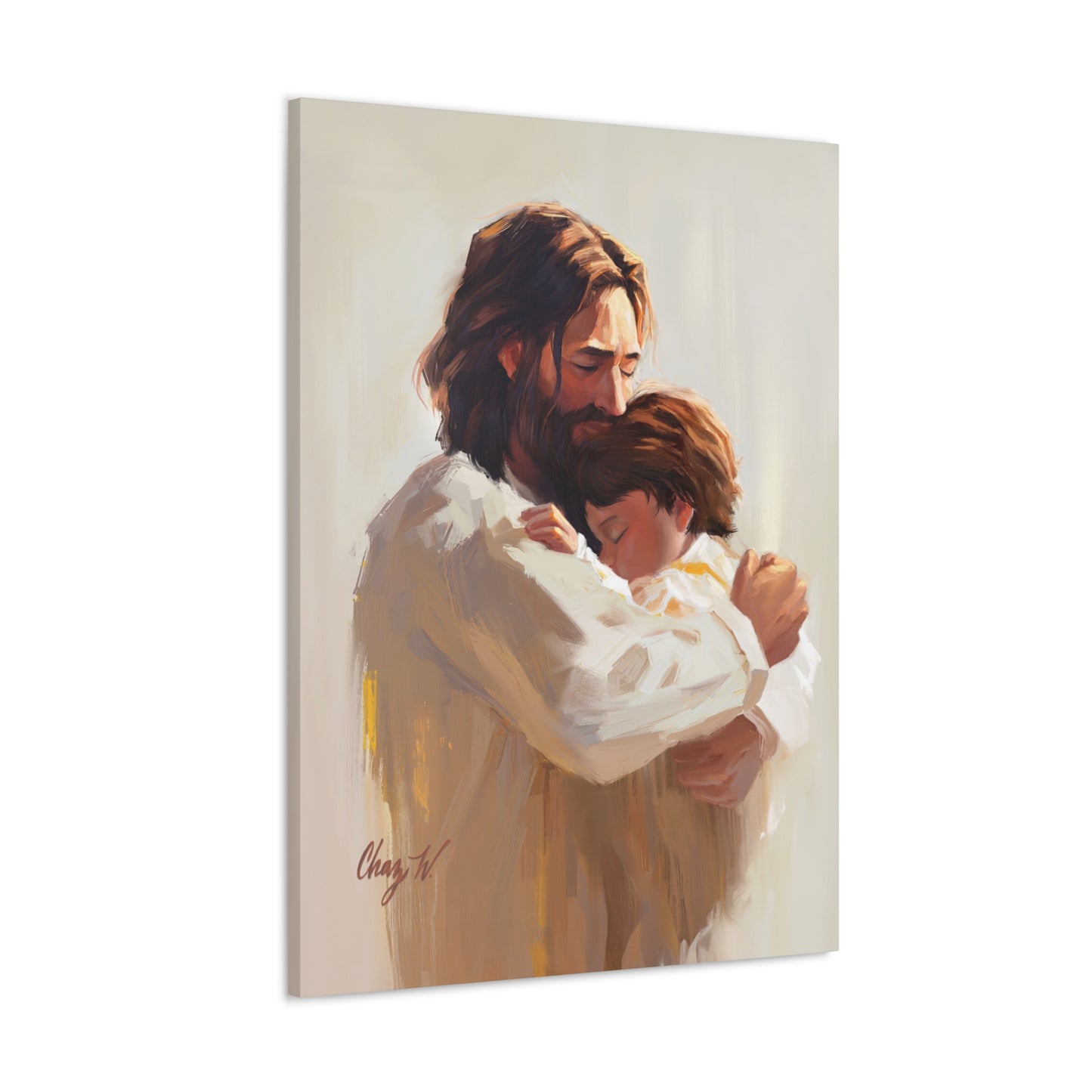 Canvas Gallery Wrap--Encircled in His Ever-loving Arms, by Chaz Walgamott