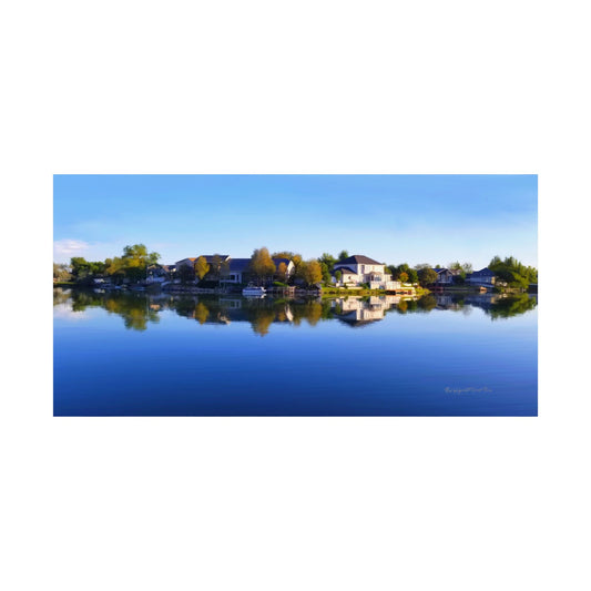 Premium Matte Print--Blue Sky Reflection on Stansbury Lake, by Rod Walgamott