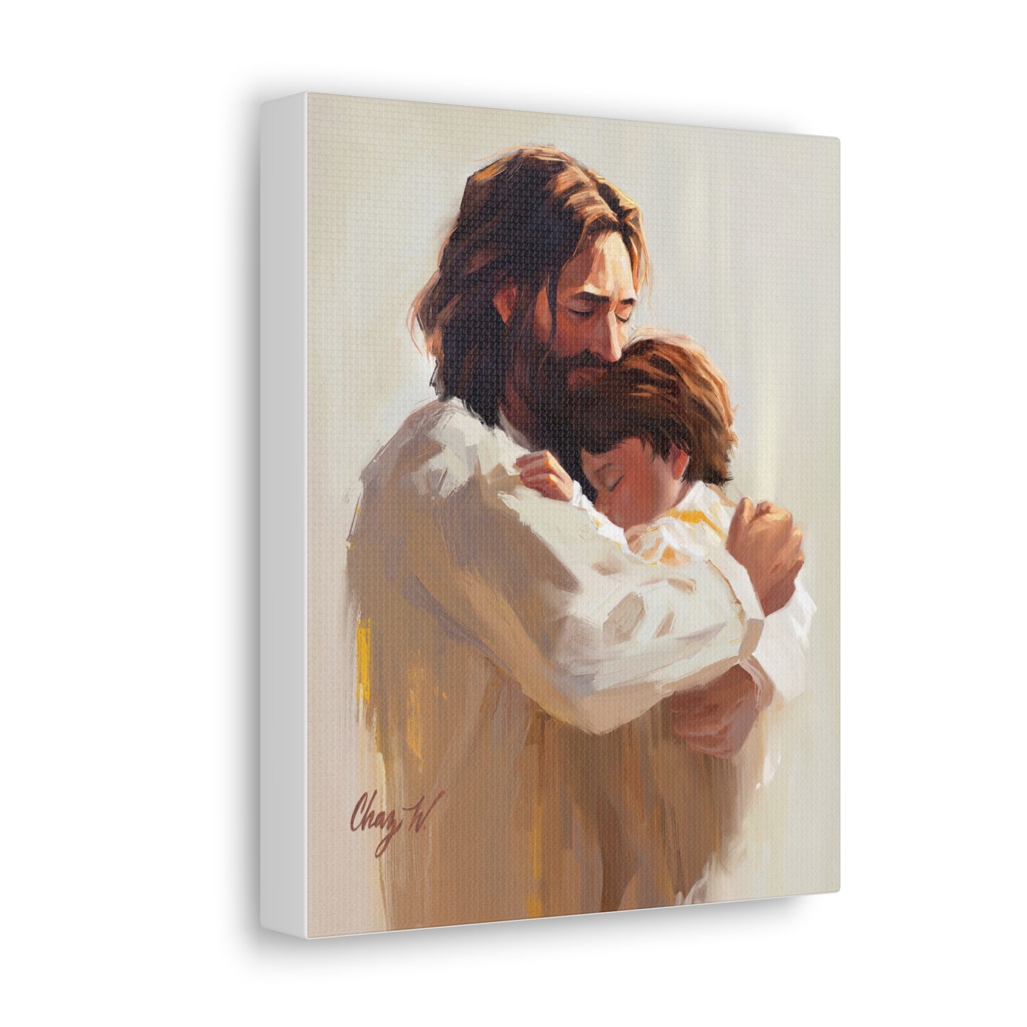 Canvas Gallery Wrap--Encircled in His Ever-loving Arms, by Chaz Walgamott