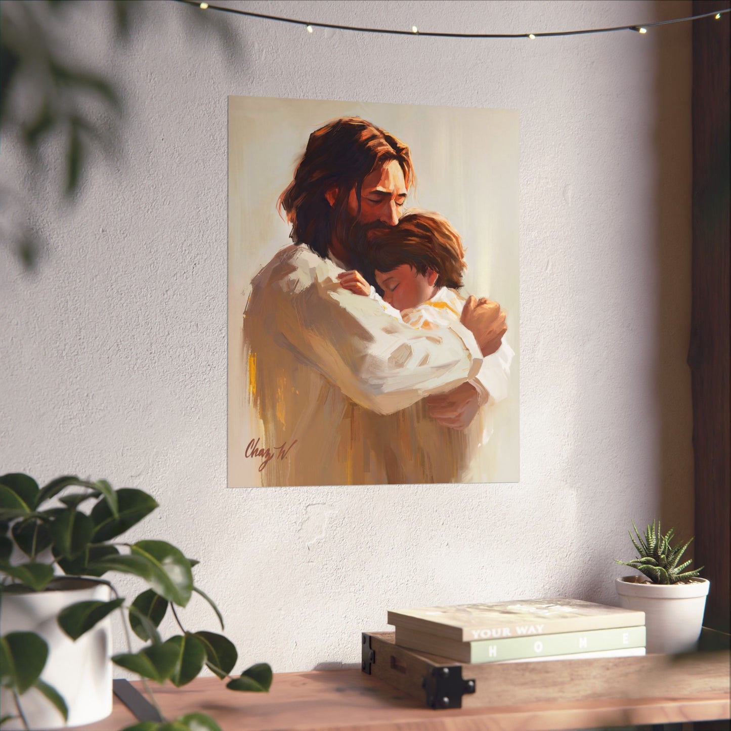 Premium Matte Print, Encircled in His Ever-Loving Arms, by Chaz Walgamott