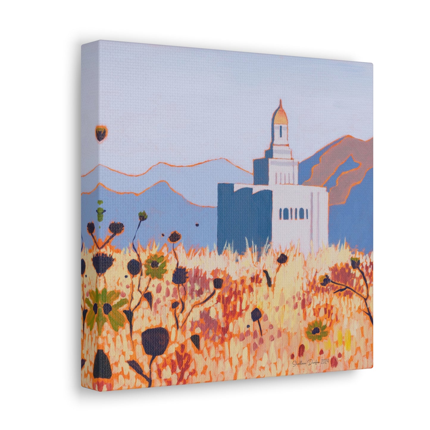 Canvas Gallery Wrap--Deseret Peak Temple, by Shellece Durfee