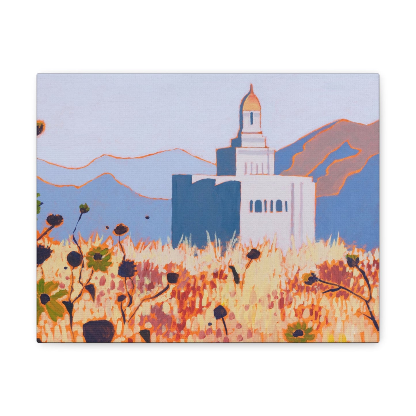 Canvas Gallery Wrap--Deseret Peak Temple, by Shellece Durfee