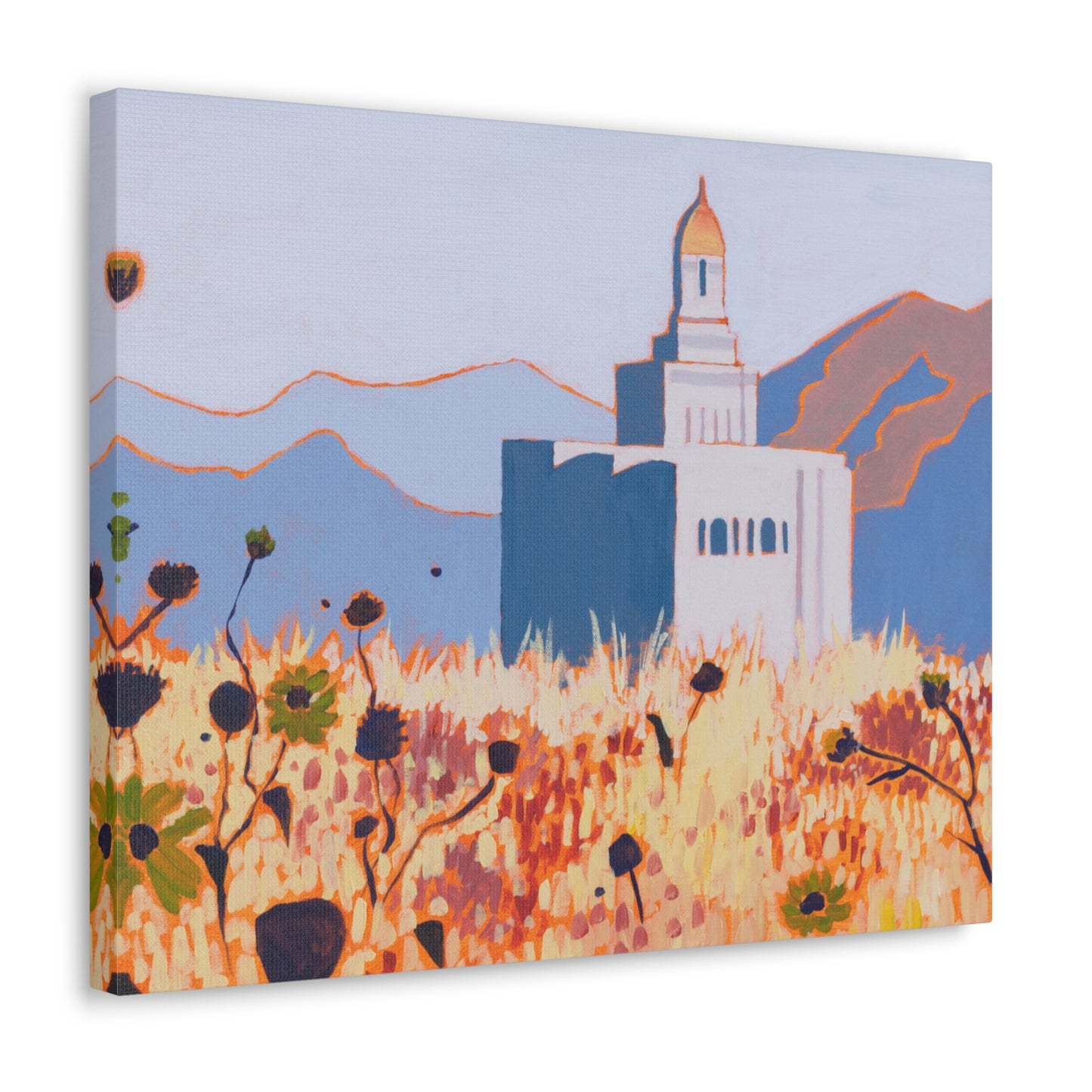 Canvas Gallery Wrap--Deseret Peak Temple, by Shellece Durfee