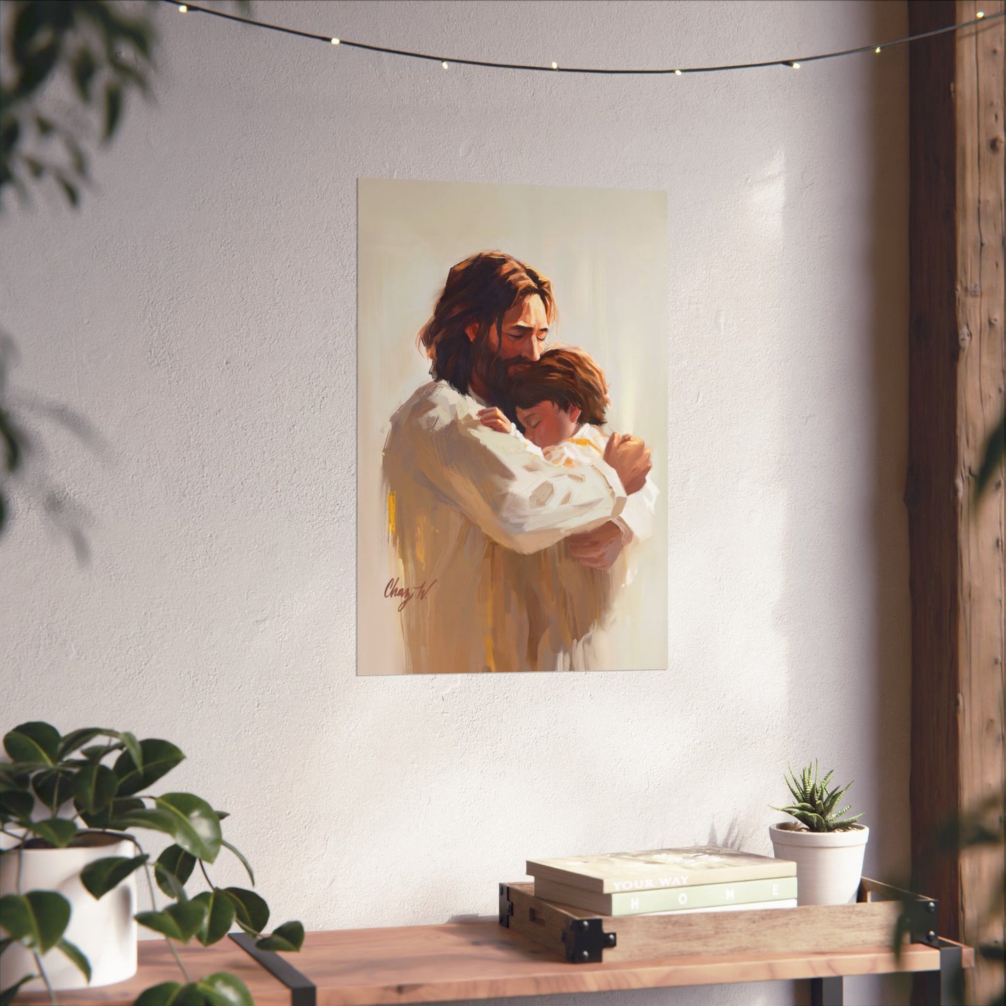 Premium Matte Print, Encircled in His Ever-Loving Arms, by Chaz Walgamott