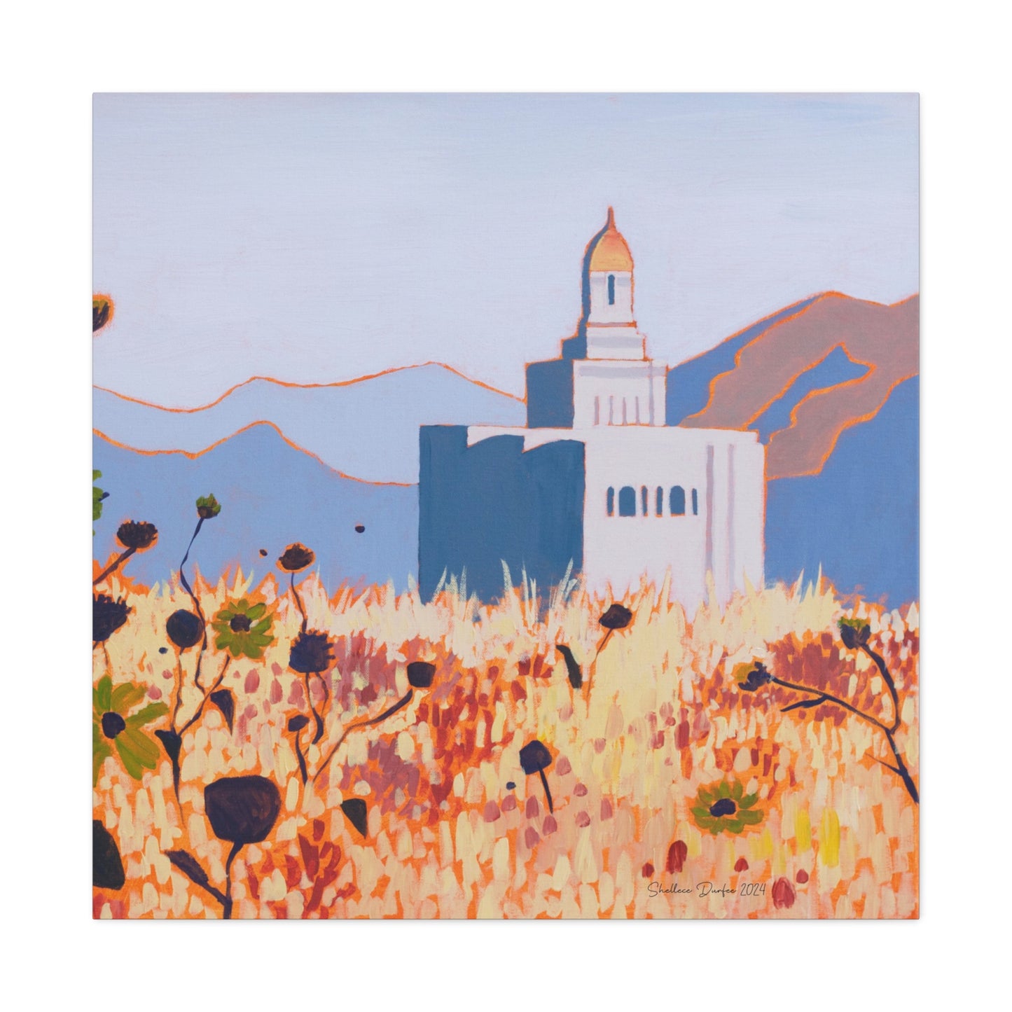 Canvas Gallery Wrap--Deseret Peak Temple, by Shellece Durfee