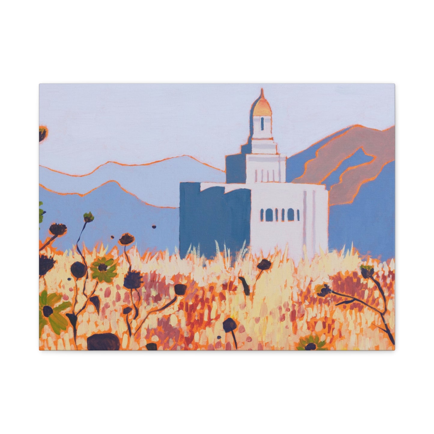 Canvas Gallery Wrap--Deseret Peak Temple, by Shellece Durfee